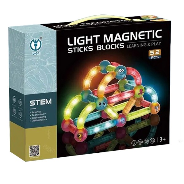 Light Magnetic Sticks 52 pcs