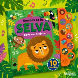 Libro sonidos de la Selva con texturas