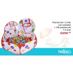 Combo de Piscina de pelotas de 1.20 cms + 100 pelotas