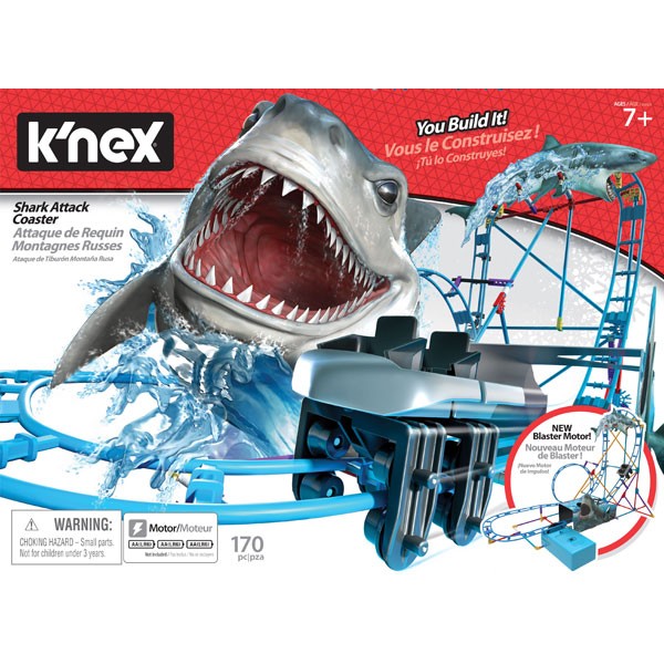 KNEX Pista con motor Shark Attack Coaster
